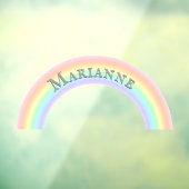 レインボーパーソナライズされたアーチパステルカラーズキッズ ウィンドウサイン (シート3)