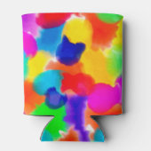 レインボーパーソナライズされたカラスプラッシュ 缶クーラー (裏面)