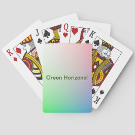 レインボーパーソナライズされたカラー抽象芸術アートグリーン トランプ