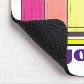 レインボーパーソナライズされたクライアンズアート先生マウスパッド マウスパッド (コーナー)