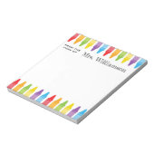 レインボーパーソナライズされたクライアンズ先生鑑賞 ノートパッド (回転)