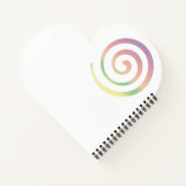 レインボーパーソナライズされたクリスマスパターン ノートブック (裏面)