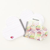 レインボーパーソナライズされたクリスマスパターン ノートブック (内部)