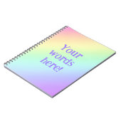 レインボーパーソナライズされたグラディエントノートブック ノートブック (左側)