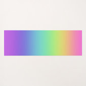 レインボーパーソナライズされたグラディエントヨガマット ヨガマット (裏面(横))