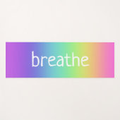 レインボーパーソナライズされたグラディエントヨガマット ヨガマット (正面(横))