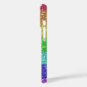 レインボーパーソナライズされたグリッターストライプ Case-Mate iPhoneケース (裏面 / 左)