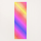 レインボーパーソナライズされたグリッター ヨガマット (裏面)