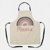 レインボーパーソナライズされたサンママギフト エプロン (正面)