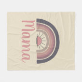 レインボーパーソナライズされたサンママ フリースブランケット (正面(横))