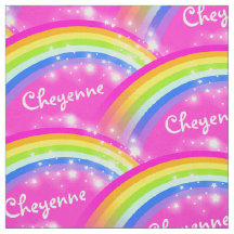 レインボーパーソナライズされたスタピンクの繰り返しパターン