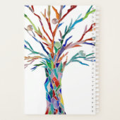 レインボーパーソナライズされたツリー2023 プランナー手帳 (裏面)