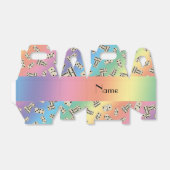 レインボーパーソナライズされたドミンズの名前 フェイバーボックス (折り畳みなし)