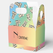 レインボーパーソナライズされたドミンズの名前 フェイバーボックス (オープン)