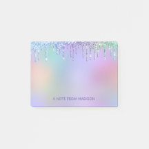 レインボーパーソナライズされたドリップグリッター