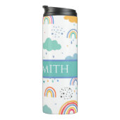 レインボーパーソナライズされたドリンクタンブラー タンブラー (回転右)