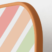 レインボーパーソナライズされたネームカスタムピックボールパドル ピックルボールラケット (左詳細)