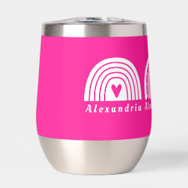 レインボーパーソナライズされたホットピンク