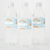 レインボーパーソナライズされた子供の誕生日パーティーボトル ペットボトルラベル (ボトル)