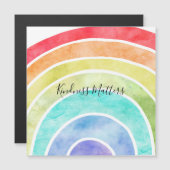 レインボーパーソナライズされた感動的引用文 (正面/裏面)