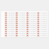 レインボーパーソナライズされた新学期キッズ ラベル (シート)