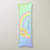 レインボーパーソナライズされた ボディピロー (裏面 (縦))