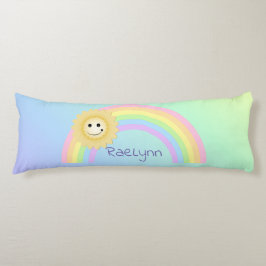 レインボーパーソナライズされた ボディピロー