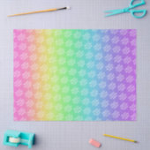 レインボーパーソナライズされた 薄葉紙 (クラフト)