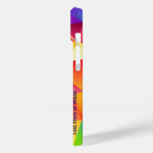 レインボーパーソナライズプリズム文字 Case-Mate iPhoneケース (裏面 / 左)