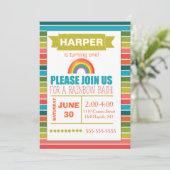 レインボーパーティの招待状 招待状 (スタンド正面)