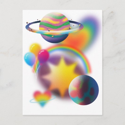 レインボーパーティー ポストカード (正面)