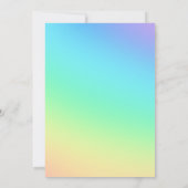 レインボーパーティー 招待状 (裏面)