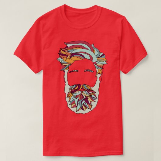 レインボーヒゲ3 Tシャツ (デザイン正面)