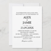 レインボーヒゲ&ハットゲイ結婚式招待状 招待状 (裏面)