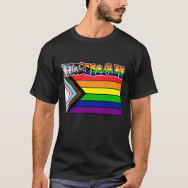 レインボーヒトLGBTQフラッグサポートとプライドT-Shir Tシャツ