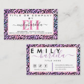 レインボーヒョウのソーシャルメディア  名刺 (正面/裏面)