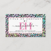 レインボーヒョウのソーシャルメディア  名刺 (正面)