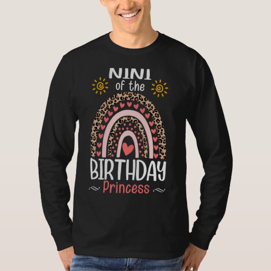 レインボーヒョウ二イオブザ誕生日プリンセス蛾 Tシャツ (正面)
