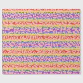 レインボーヒョウ印刷 ラッピングペーパー (フラット)