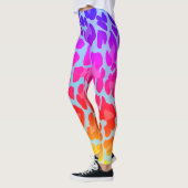 レインボーヒョウ印刷 レギンス (左)