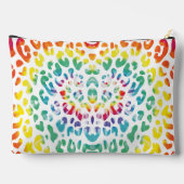 レインボーヒョウ斑点 アクセサリーポーチ (裏面)