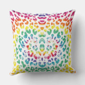 レインボーヒョウ斑点 クッション (裏面)