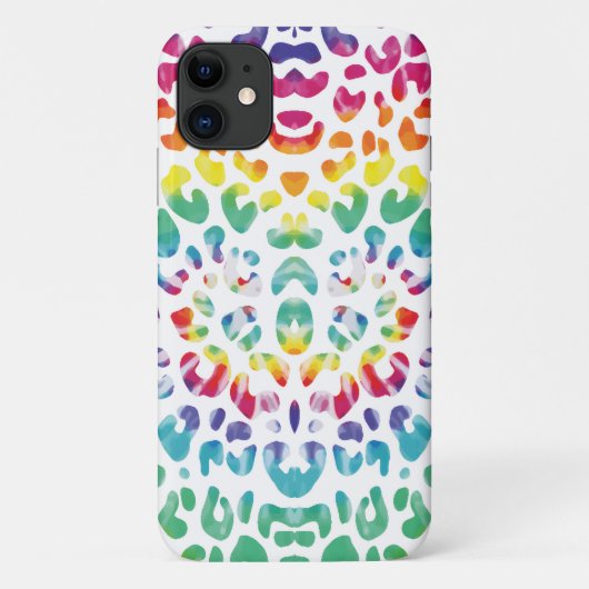 レインボーヒョウ斑点 Case-Mate iPhoneケース (裏面)