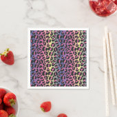 レインボーヒョウ柄 スタンダードカクテルナプキン (インサイチュ)