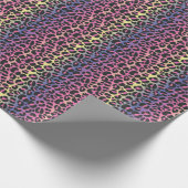 レインボーヒョウ柄 ラッピングペーパー (角)