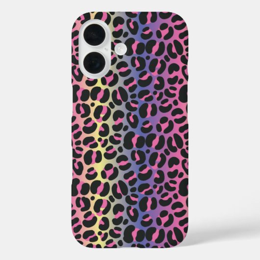 レインボーヒョウ柄 Case-Mate iPhoneケース (裏面)