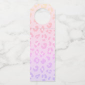 レインボーヒョウ赤ちゃんシャワーありがとう ボトルネックタグ (裏面)