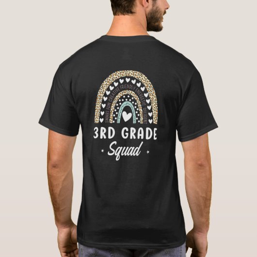 レインボーヒョウ3年生新学期先生 Tシャツ (裏面)
