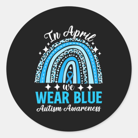 レインボーヒョウ4月We衣服ブルーオティスアウェア ラウンドシール (正面)