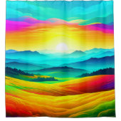 レインボーヒルズ シャワーカーテン (正面)